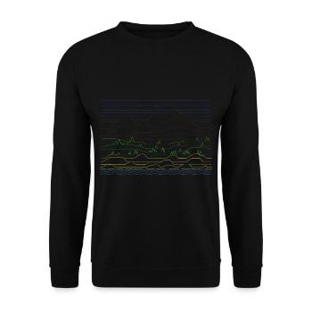 différents paysages - Sweat-shirt Unisexe - noir - Devant - Alina (178cm) & Michal (187cm)