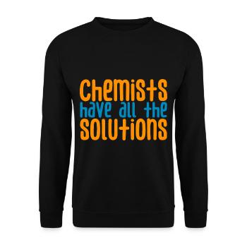 Chemists Have All The Solutions 2 - Unisex Sweatshirt - black - Front - Alina (178cm) & Michal (187cm)