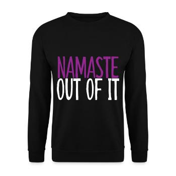 Namaste hors de lui 4 - Sweat-shirt Unisexe - noir - Devant - Alina (178cm) & Michal (187cm)