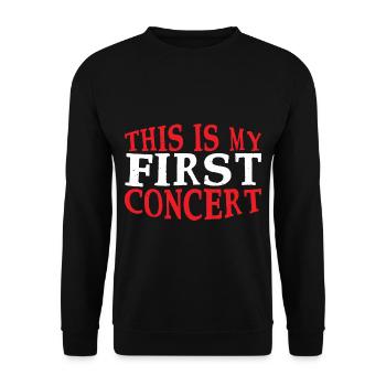 Ceci est mon premier concert 52 - Sweat-shirt Unisexe - noir - Devant - Alina (178cm) & Michal (187cm)