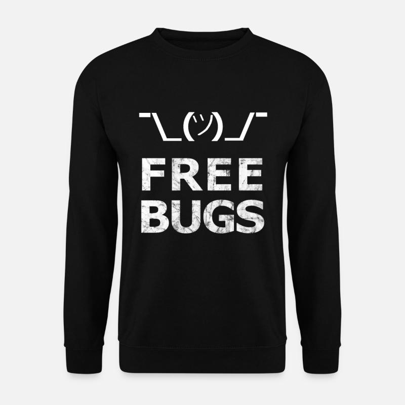 Free Bugs2 - - Programmierer Informatiker - Unisex Pullover - Schwarz