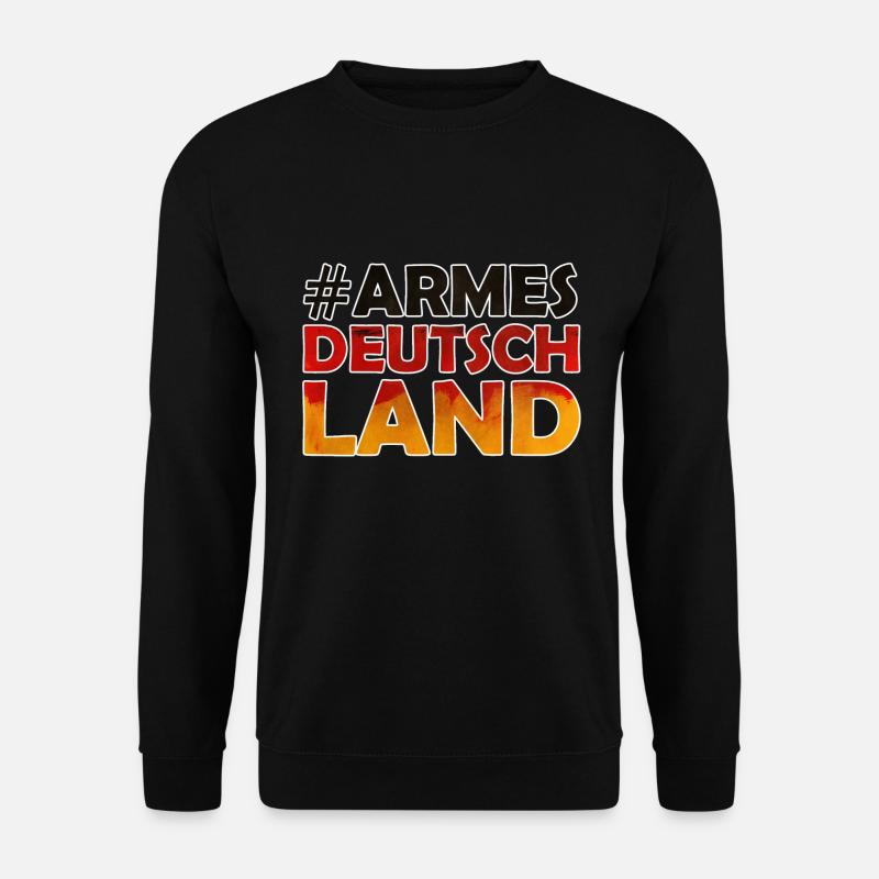 # Armes Deutschland RTL Hartz 4 Aufdruck - Unisex Pullover - Schwarz