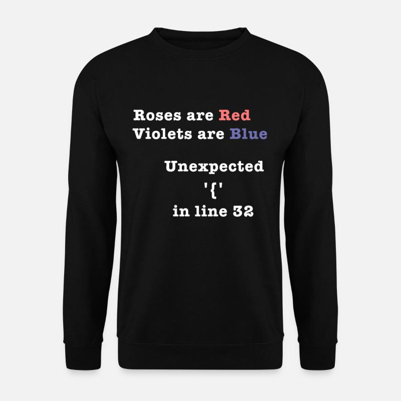 Unexpected Bracket in Line 32 - Unisex Sweatshirt - black