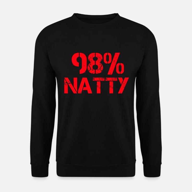 98 Percent Natty - Bodybuilder - Unisex Pullover - Schwarz