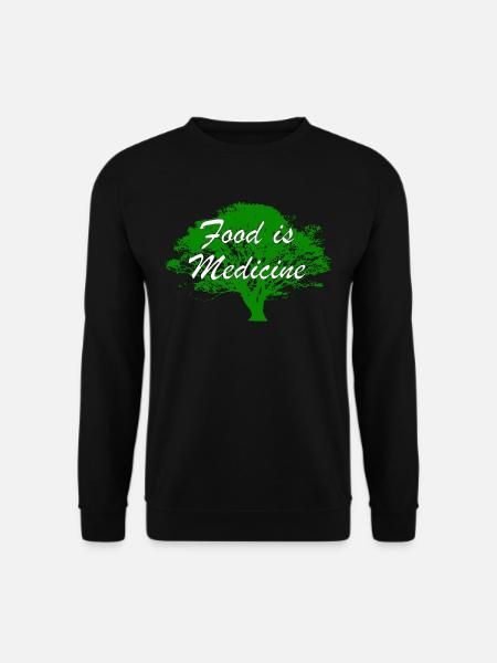 Food is Medicine Nature Tree - Unisex Sweatshirt - black