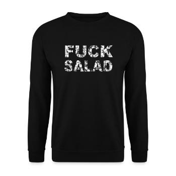 Fuck Salad - Unisex Pullover - Schwarz - Vorne - Alina (178cm) & Michal (187cm)