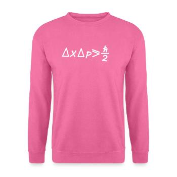 Incertitude de la mécanique quantique - Physicien - Sweat-shirt Unisexe - rose - Devant