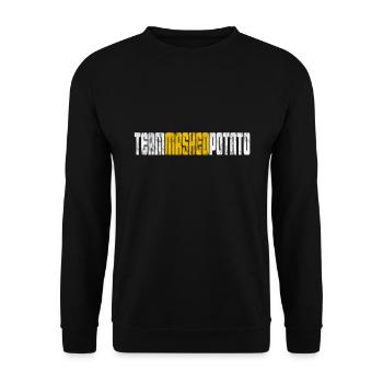 Team Mashed Potato 3 - Unisex Sweatshirt - black - Front - Alina (178cm) & Michal (187cm)