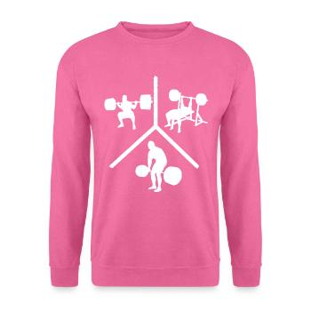 Squat Bench Deadlift 4 - Unisex Sweatshirt - pink - Front