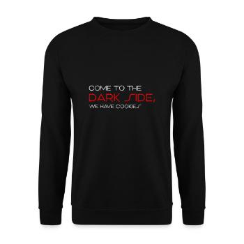 Come To The Dark Side, We Have Cookies 2 - Unisex Sweatshirt - black - Front - Alina (178cm) & Michal (187cm)