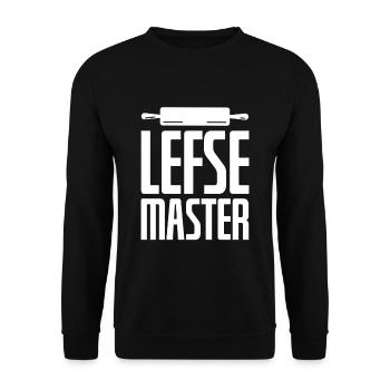 Lefse Master - Unisex Sweatshirt - black - Front - Alina (178cm) & Michal (187cm)