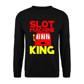 Slot Machine King - Unisex Sweatshirt - black - Front - Alina (178cm) & Michal (187cm)
