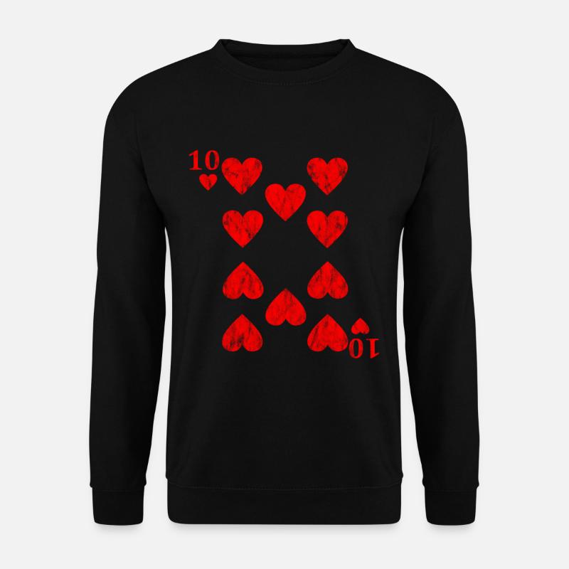 10 of Hearts - Unisex Pullover - Schwarz