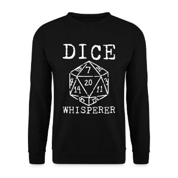 Dice Whisperer 2 - Unisex Pullover - Schwarz - Vorne - Alina (178cm) & Michal (187cm)