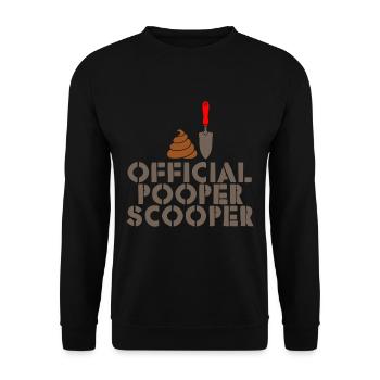 Official Pooper Scooper 3 - Unisex Pullover - Schwarz - Vorne - Alina (178cm) & Michal (187cm)