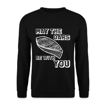 May The Oars Be With You 8 - Unisex Sweatshirt - black - Front - Alina (178cm) & Michal (187cm)