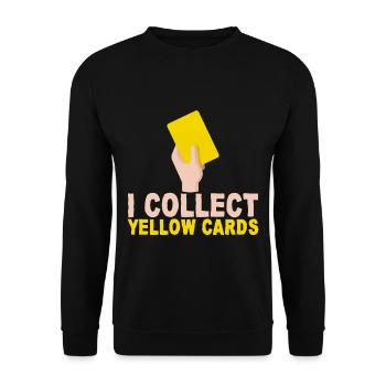 Je reçois des cartons jaunes - Sweat-shirt Unisexe - noir - Devant - Alina (178cm) & Michal (187cm)