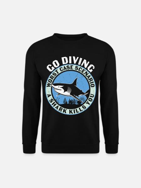 Diving Divers Scuba Diving - Unisex Sweatshirt - black