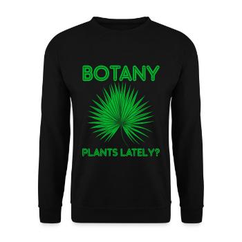 Botany Plants Lately 22 - Unisex Sweatshirt - black - Front - Alina (178cm) & Michal (187cm)