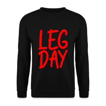 Leg Day Fauteuil roulant handicapé 17 - Sweat-shirt Unisexe - noir - Devant - Alina (178cm) & Michal (187cm)