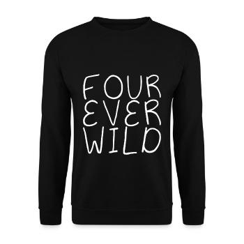 Four Ever Wild 26 - Unisex Pullover - Schwarz - Vorne - Alina (178cm) & Michal (187cm)