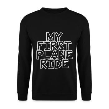 My First Plane Ride 26 - Unisex Pullover - Schwarz - Vorne - Alina (178cm) & Michal (187cm)