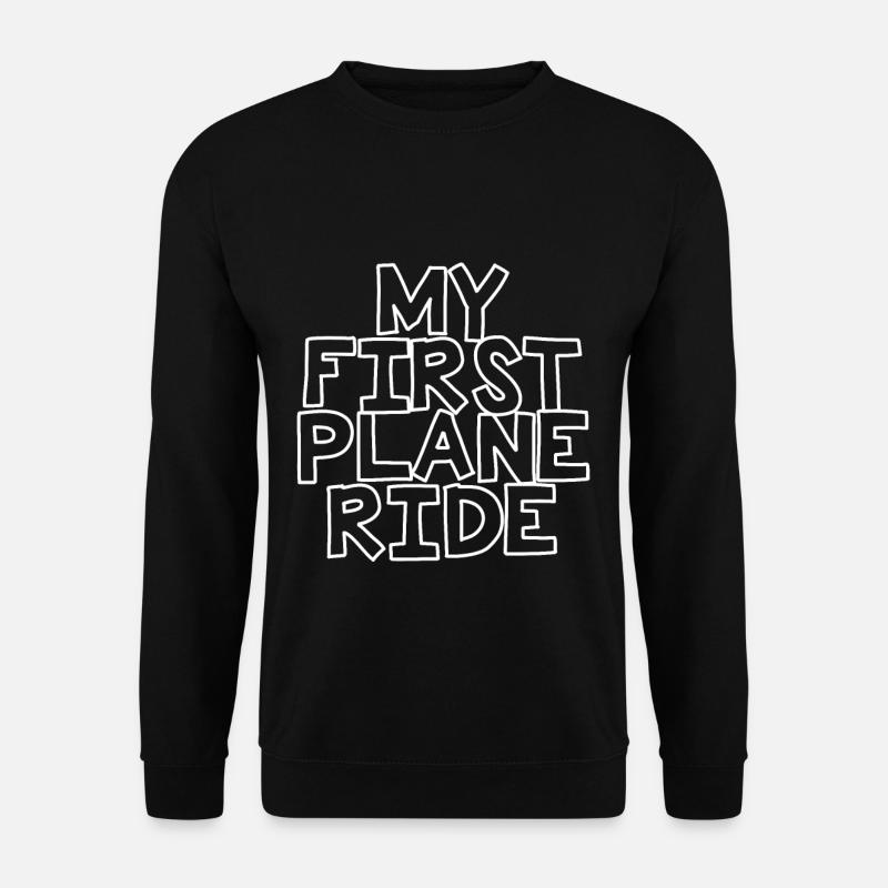 My First Plane Ride 26 - Unisex Pullover - Schwarz
