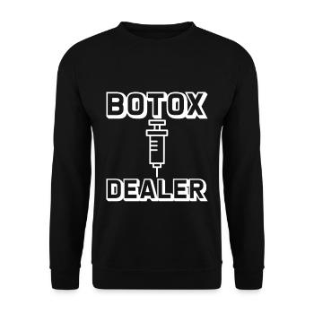 Botox Dealer 2 - Unisex Sweatshirt - black - Front - Alina (178cm) & Michal (187cm)
