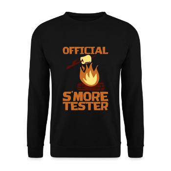 Testeur officiel S’more - Sweat-shirt Unisexe - noir - Devant - Alina (178cm) & Michal (187cm)
