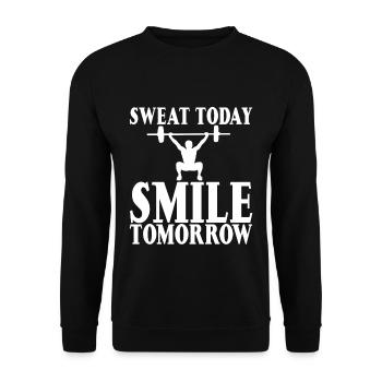 Sweat Today Sourire Demain - Sweat-shirt Unisexe - noir - Devant - Alina (178cm) & Michal (187cm)