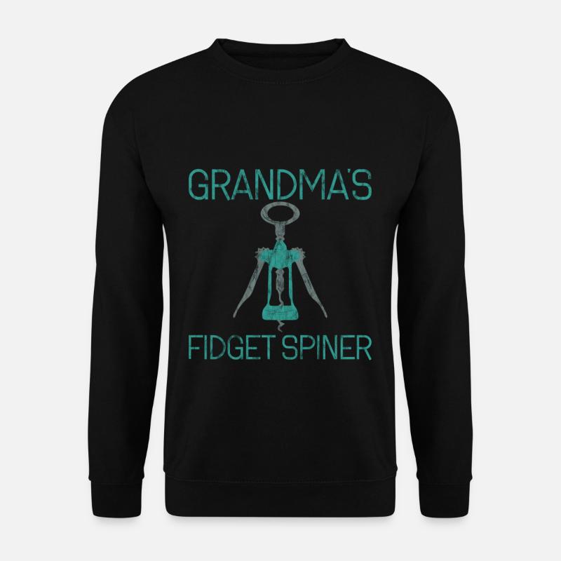 Fidget Spinner de grand-mère 3 - Sweat-shirt Unisexe - noir