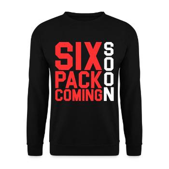 Six Pack à venir 28 - Sweat-shirt Unisexe - noir - Devant - Alina (178cm) & Michal (187cm)