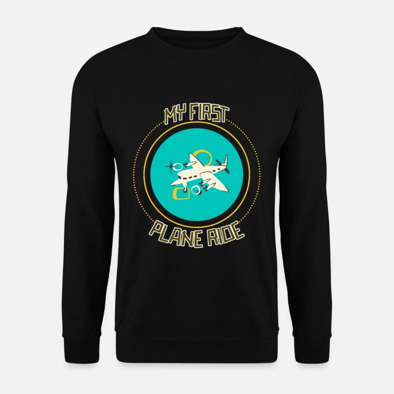 My First Plane Ride 33 - Unisex Pullover - Schwarz