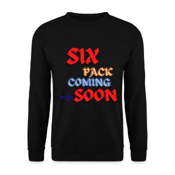 Six Pack à venir 34 - Sweat-shirt Unisexe - noir - Devant - Alina (178cm) & Michal (187cm)