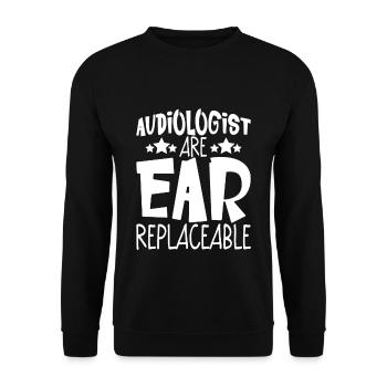 Audiologists Are Ear Replaceable 4 - Unisex Pullover - Schwarz - Vorne - Alina (178cm) & Michal (187cm)