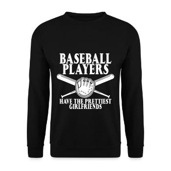Baseball Players Have The Prettiest Girlfriends 3 - Unisex Pullover - Schwarz - Vorne - Alina (178cm) & Michal (187cm)