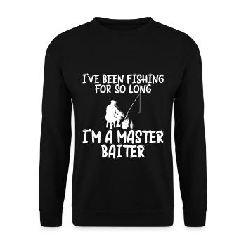Je pêche depuis si longtemps que je suis un maître appâteur1 - Sweat-shirt Unisexe - noir - Devant - Alina (178cm) & Michal (187cm)
