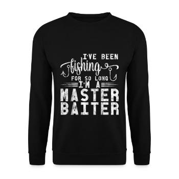 Je pêche depuis si longtemps que je suis un maître appâteur2 - Sweat-shirt Unisexe - noir - Devant - Alina (178cm) & Michal (187cm)