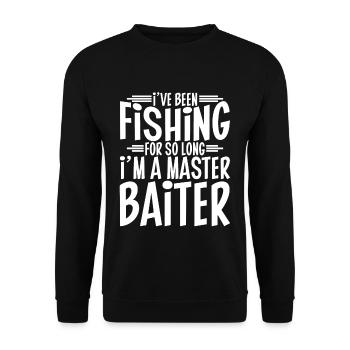 Je pêche depuis si longtemps que je suis un maître appâteur4 - Sweat-shirt Unisexe - noir - Devant - Alina (178cm) & Michal (187cm)