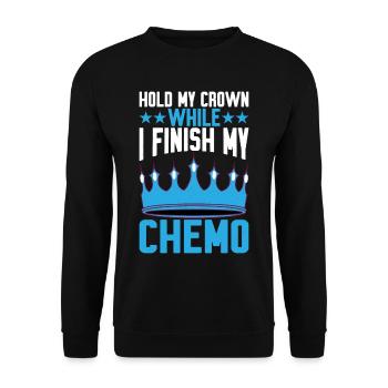 Tenez ma couronne pendant que je termine ma chimio 29 - Sweat-shirt Unisexe - noir - Devant - Alina (178cm) & Michal (187cm)