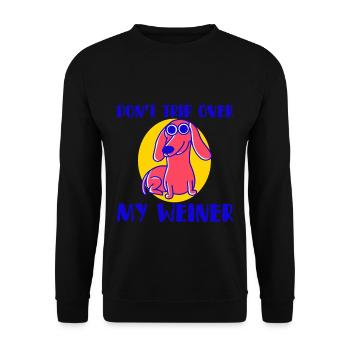 Don't Trip Over My Weiner 4 - Unisex Sweatshirt - black - Front - Alina (178cm) & Michal (187cm)