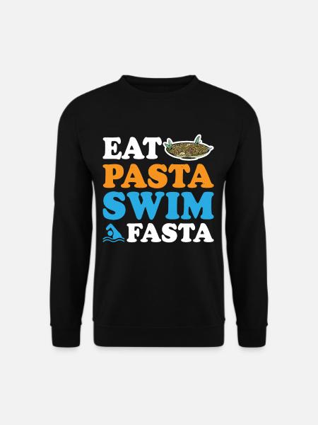 Eat Pasta Swim Fasta 9 - Unisex Sweatshirt - black