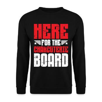 Ici pour la Planche de Charcuterie 5 - Sweat-shirt Unisexe - noir - Devant - Alina (178cm) & Michal (187cm)