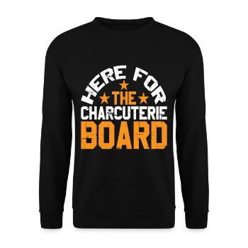 Ici pour la planche de charcuterie 6 - Sweat-shirt Unisexe - noir - Devant - Alina (178cm) & Michal (187cm)