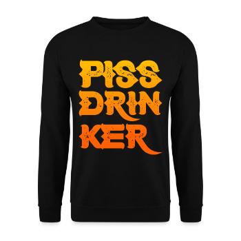 Piss Drinker 27 - Unisex Pullover - Schwarz - Vorne - Alina (178cm) & Michal (187cm)
