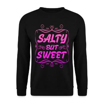 Salty But Sweet 8 - Unisex Pullover - Schwarz - Vorne - Alina (178cm) & Michal (187cm)