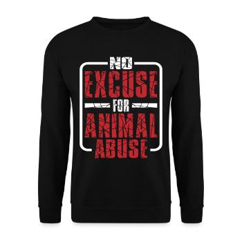 Aucune excuse pour la maltraitance animale 5 - Sweat-shirt Unisexe - noir - Devant - Alina (178cm) & Michal (187cm)