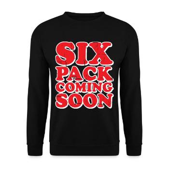 Six Pack à venir 38 - Sweat-shirt Unisexe - noir - Devant - Alina (178cm) & Michal (187cm)