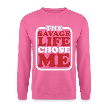 La vie sauvage m’a choisi 7 - Sweat-shirt Unisexe - rose - Devant