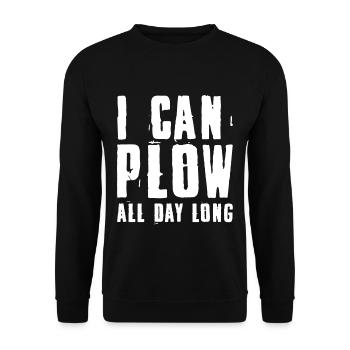Je peux labourer toute la journée - Sweat-shirt Unisexe - noir - Devant - Alina (178cm) & Michal (187cm)